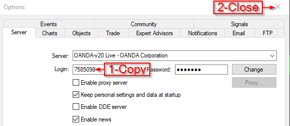 Copy Metatrader Broker Account Number